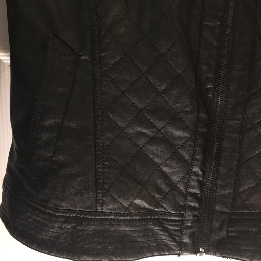 Faux leather Moto Jacket - Picture 3 of 7
